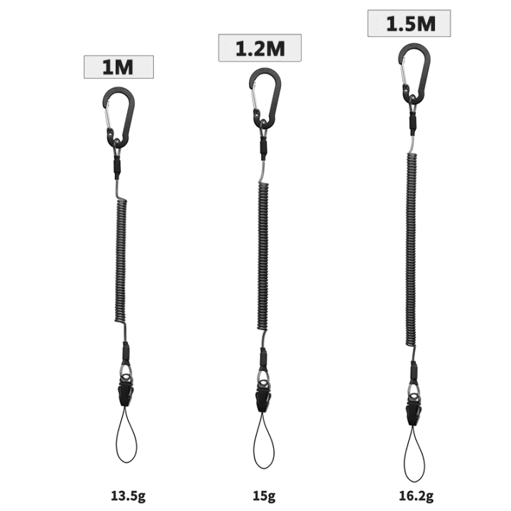 Plastic Bungee Steel Wire Coiled Lanyard Custom Lanyard End Accessories For Promotion