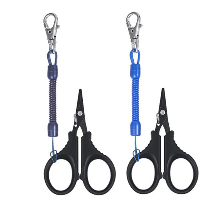 Quick Release Coiled Bungee Spring Tool Lanyard Short 15cm Expanding 1m For Fishing Scissor Safety