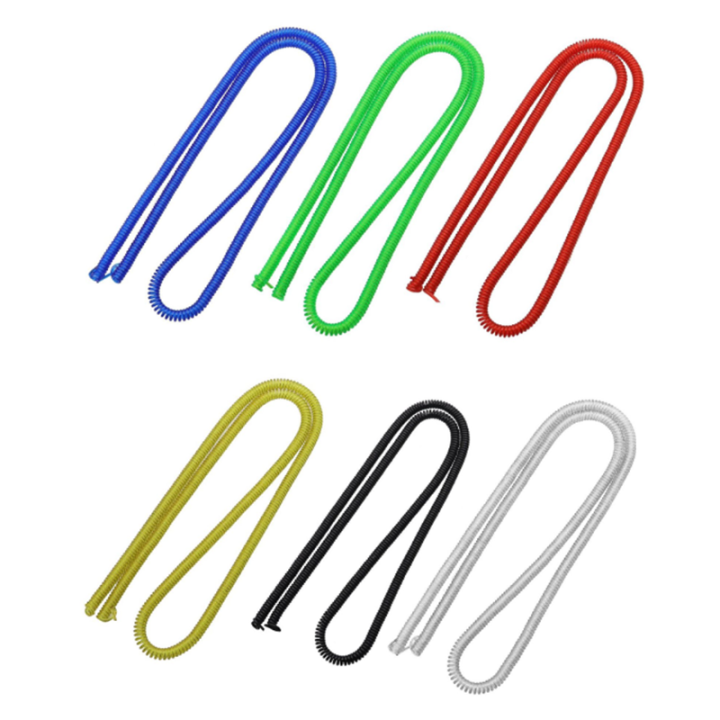 China Factory Customized Length Lightweight Stainl Steel Wire Coil Lanyard Safety Tool Cables