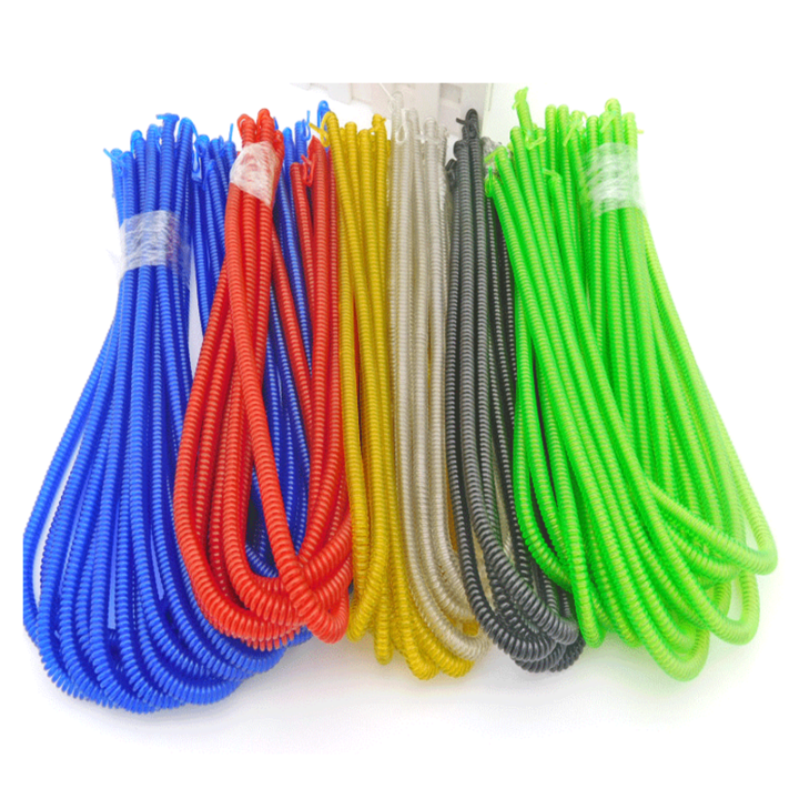 China Factory Customized Length Lightweight Stainl Steel Wire Coil Lanyard Safety Tool Cables