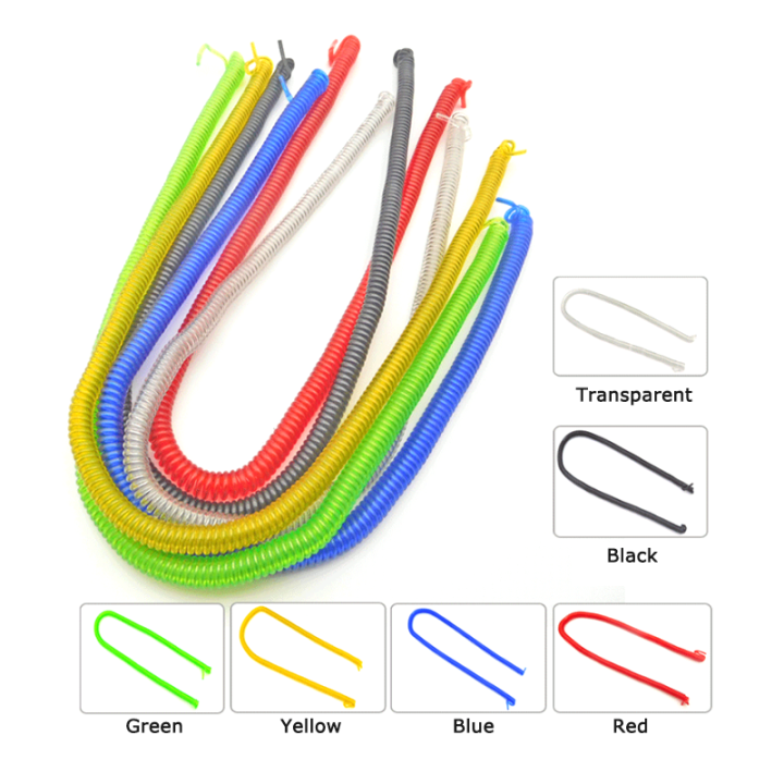 China Factory Customized Length Lightweight Stainl Steel Wire Coil Lanyard Safety Tool Cables