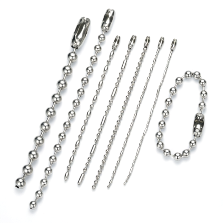 China Factory Different Types Beaded Bll Chain Lanyards With Connectors For Industrial Use & Outdoor Activities