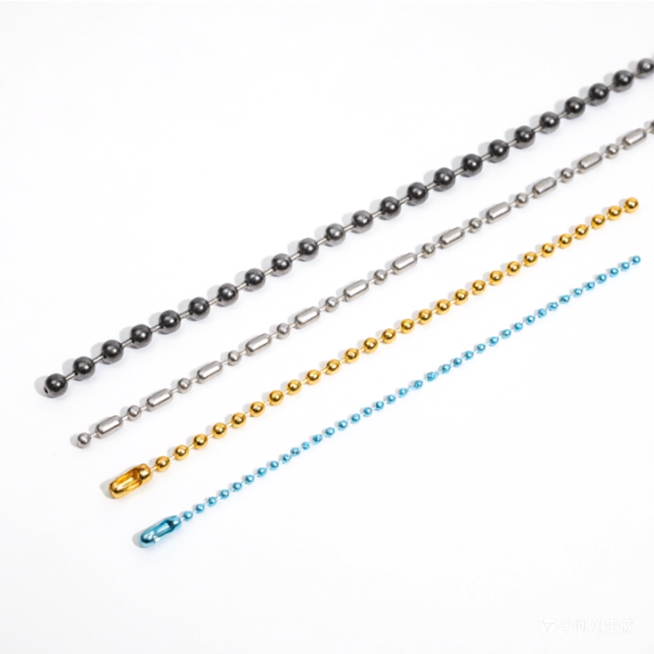 China Factory Different Types Beaded Bll Chain Lanyards With Connectors For Industrial Use & Outdoor Activities