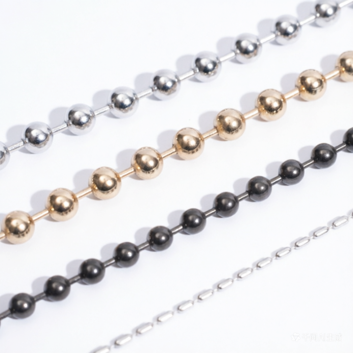 China Factory Different Types Beaded Bll Chain Lanyards With Connectors For Industrial Use & Outdoor Activities