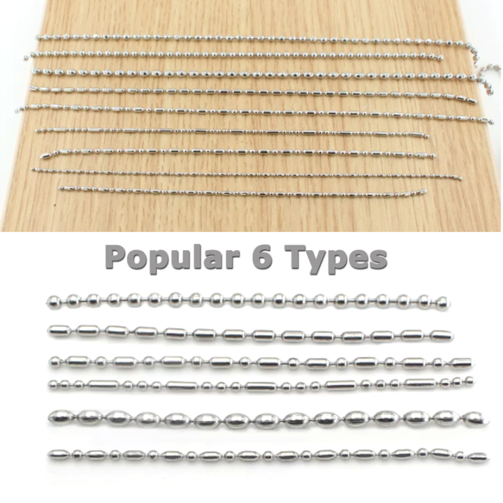 China Factory Different Types Beaded Bll Chain Lanyards With Connectors For Industrial Use & Outdoor Activities