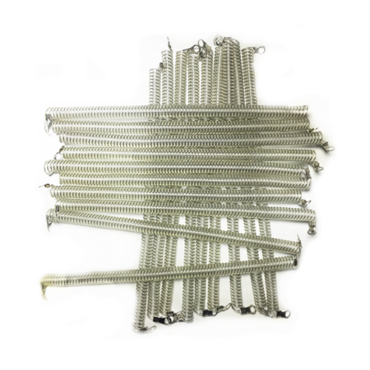 Security Engineering Machines Colored Steel Wire Spiral Tether Cords With Eyelets Atuo Checking Fixture Cords