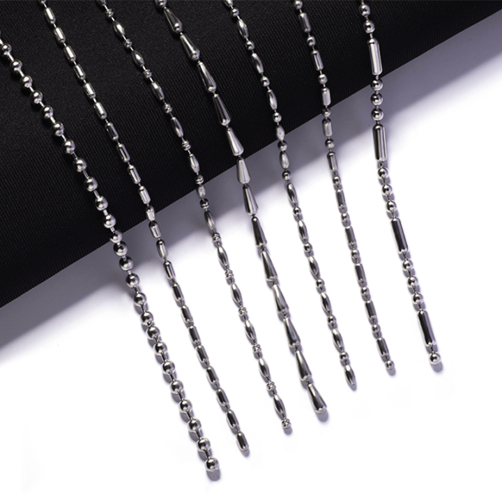China Factory Different Types Beaded Bll Chain Lanyards With Connectors For Industrial Use & Outdoor Activities