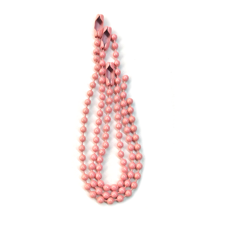 Universal Powder Coated Anti-Rust Nickel-Free Metal Ball Chain For Keychains Jewelry Making Necklaces