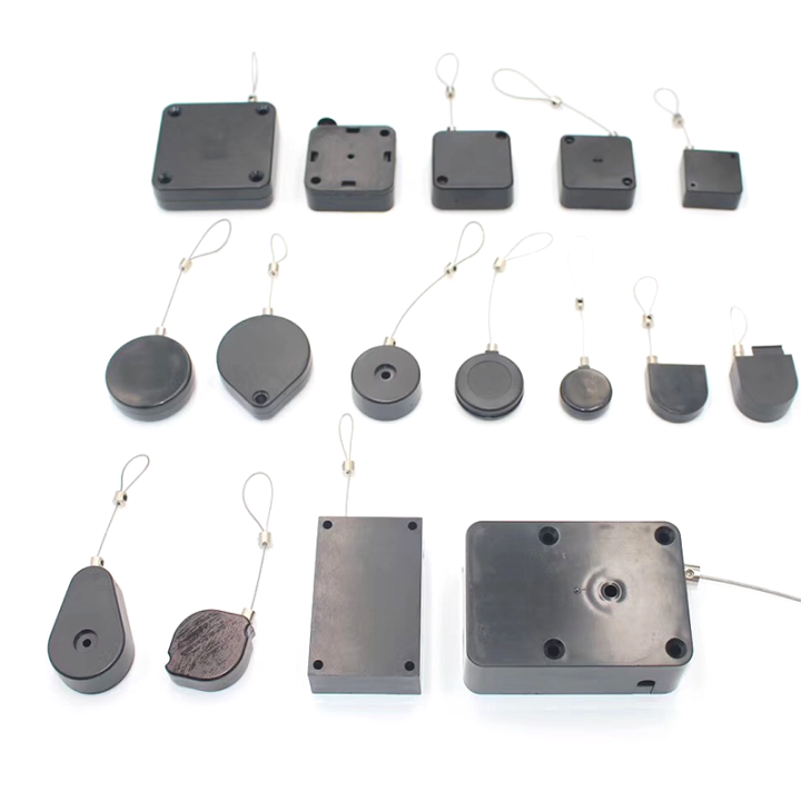 Wholesale Security Mini Anti-Theft Pull Box ABS Plastic 90cm Steel Cable For Retail Counter Display 