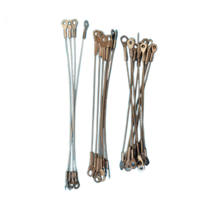 Durable Holding 50KG Steel Wire Rope Tether With Double Stainless Steel Eyelet Terminals 