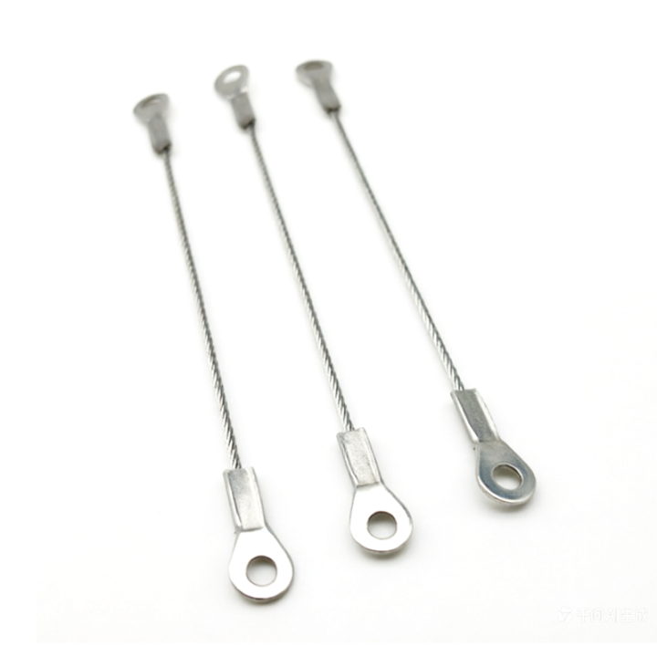 High Quality Custom Rope Length And Eyelet Size Steel Wire Rope Anti-drop Safety Steel Cable