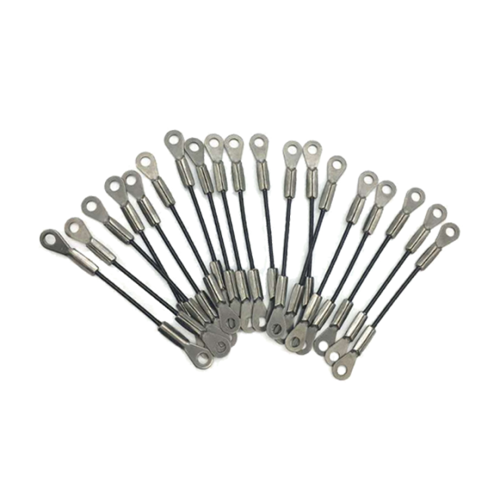 High Quality Custom Rope Length And Eyelet Size Steel Wire Rope Anti-drop Safety Steel Cable