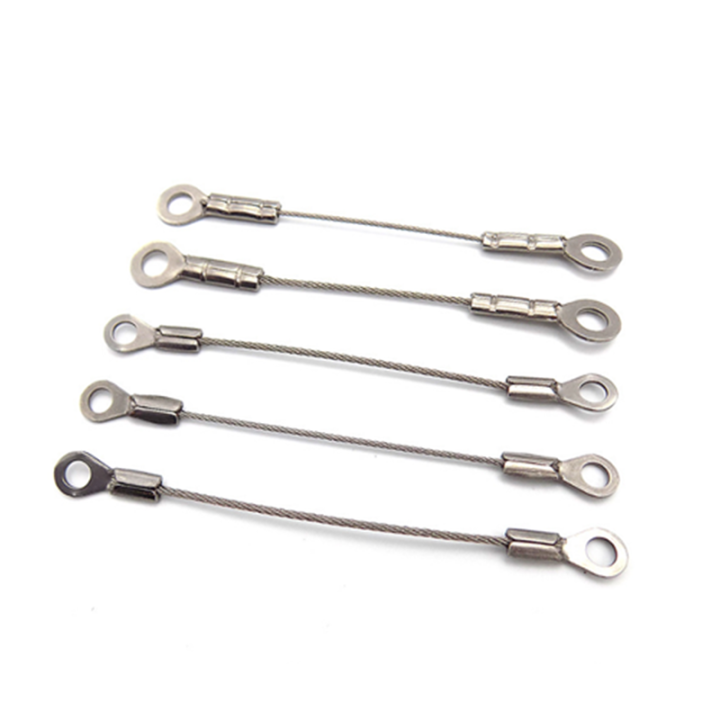High Quality Custom Rope Length And Eyelet Size Steel Wire Rope Anti-drop Safety Steel Cable