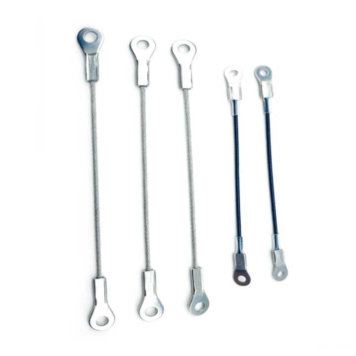 High Quality Custom Rope Length And Eyelet Size Steel Wire Rope Anti-drop Safety Steel Cable