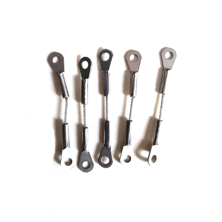 High Quality Custom Rope Length And Eyelet Size Steel Wire Rope Anti-drop Safety Steel Cable