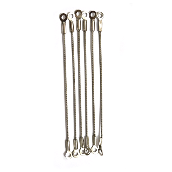 High Quality Custom Rope Length And Eyelet Size Steel Wire Rope Anti-drop Safety Steel Cable