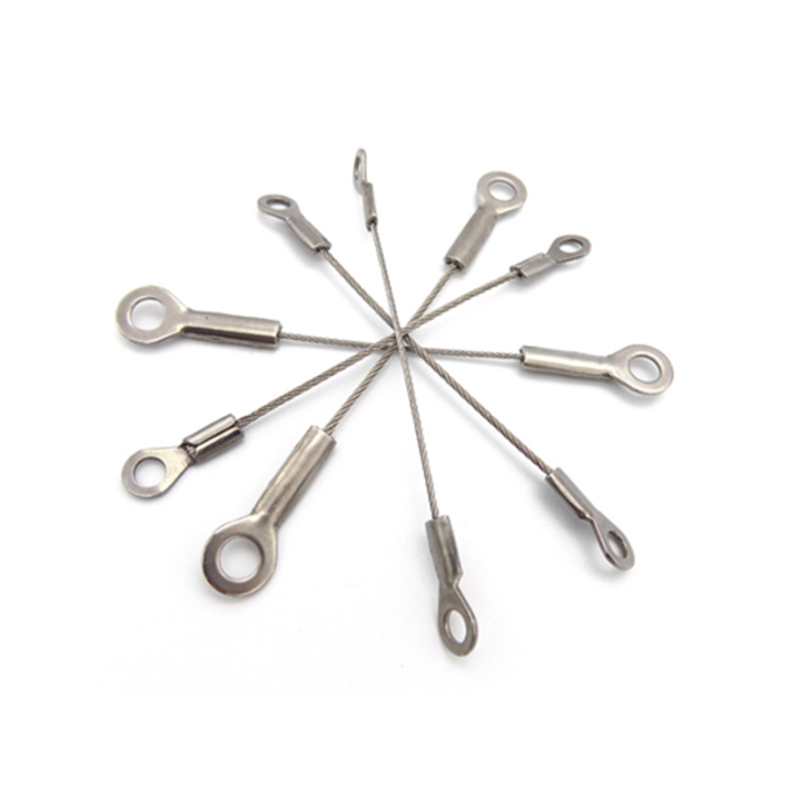 High Quality Custom Rope Length And Eyelet Size Steel Wire Rope Anti-drop Safety Steel Cable