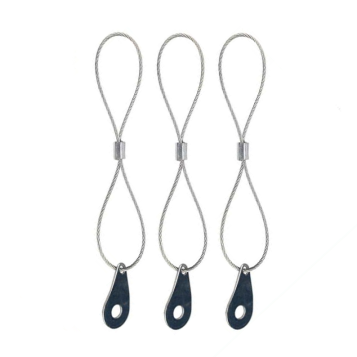 China OEM Hanging Display Steel Wire Rope Slings Fall Protection Security Cable Assemblies