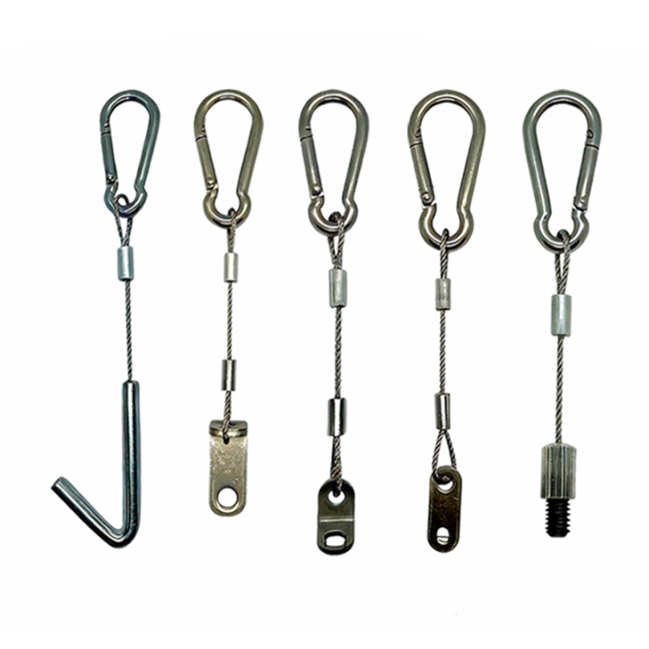 China OEM Hanging Display Steel Wire Rope Slings Fall Protection Security Cable Assemblies
