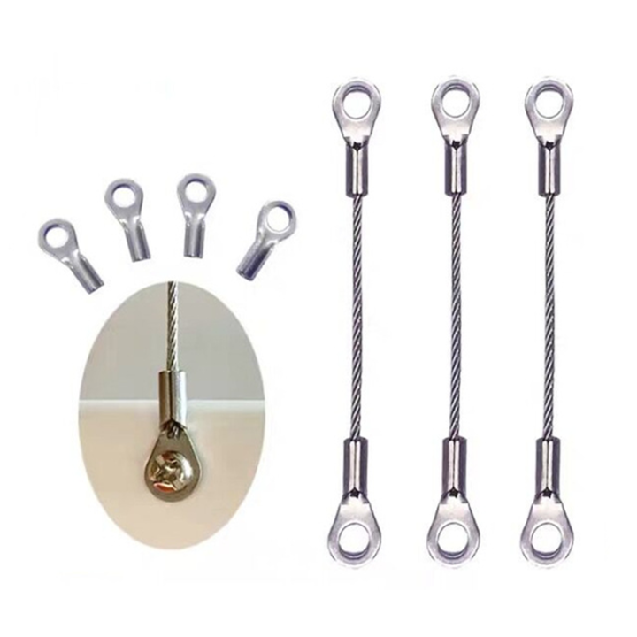 High Quality Custom Rope Length And Eyelet Size Steel Wire Rope Anti-drop Safety Steel Cable