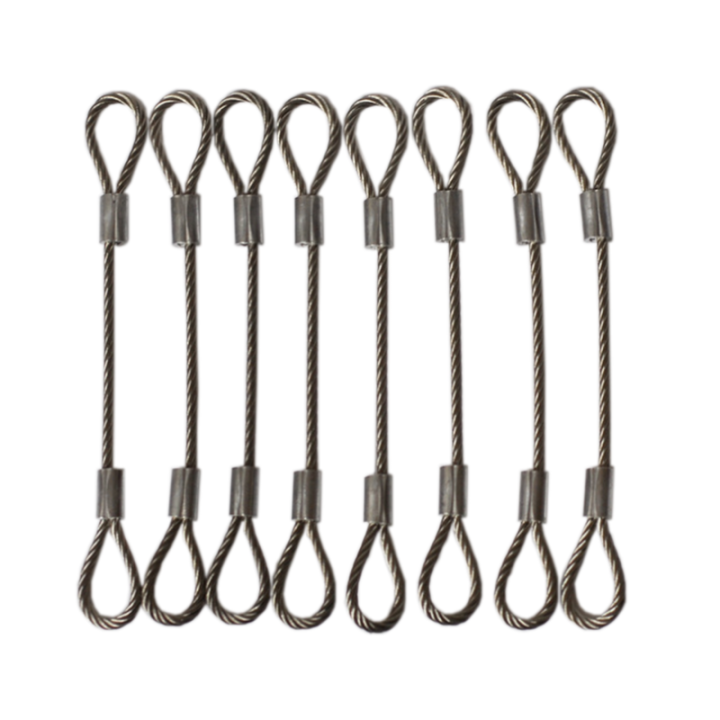 Multi-purpose Anti-theft Steel Wire Protective Customized Cable Size With Double Cord Loops