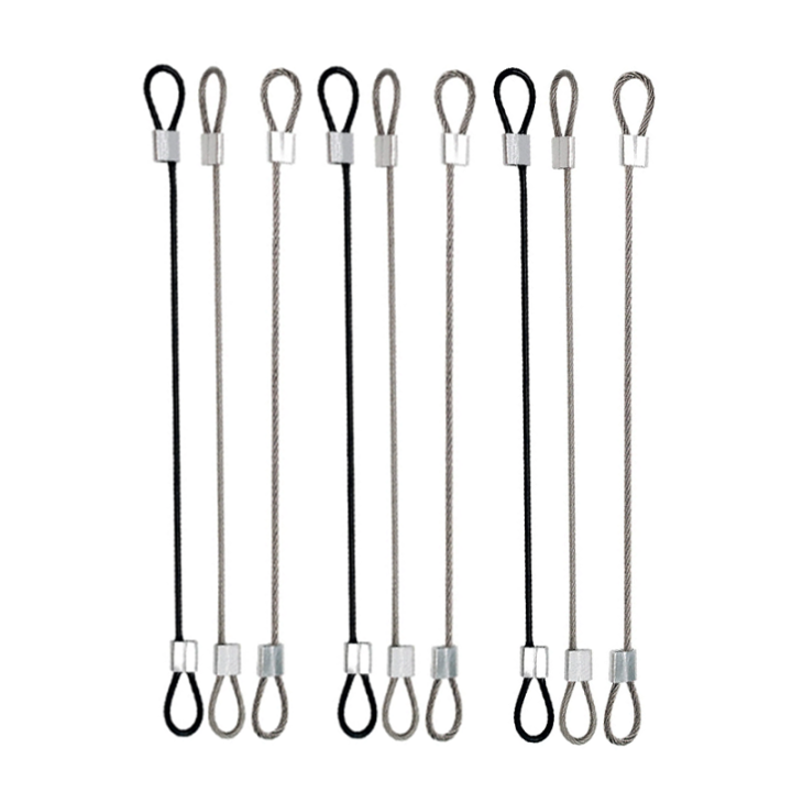 Multi-purpose Anti-theft Steel Wire Protective Customized Cable Size With Double Cord Loops