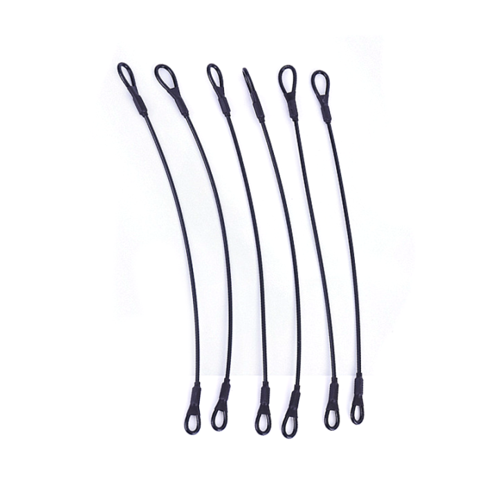 Multi-purpose Anti-theft Steel Wire Protective Customized Cable Size With Double Cord Loops