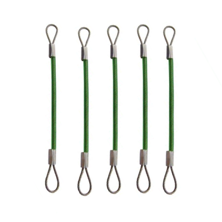 Multi-purpose Anti-theft Steel Wire Protective Customized Cable Size With Double Cord Loops