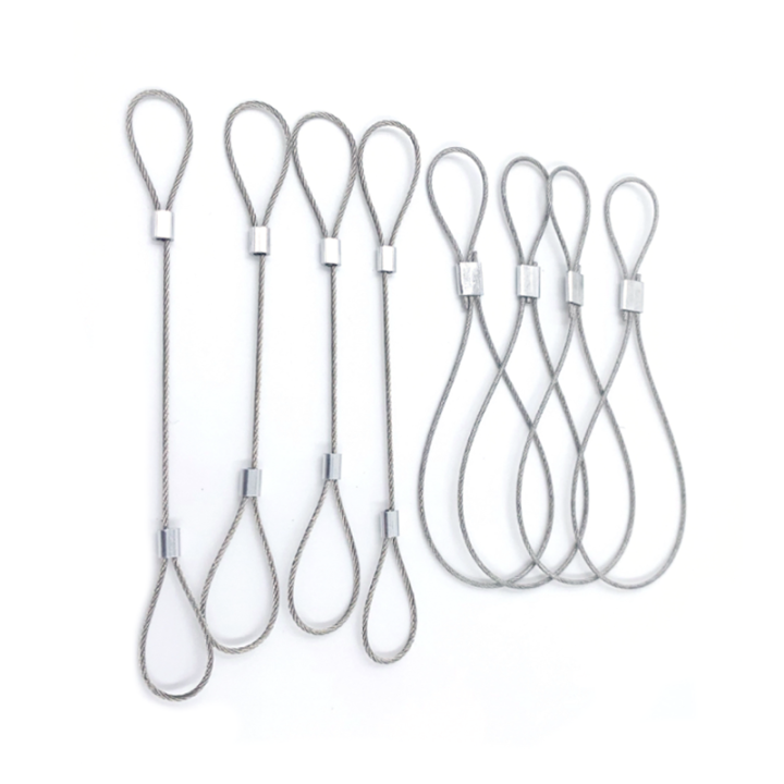 Multi-purpose Anti-theft Steel Wire Protective Customized Cable Size With Double Cord Loops
