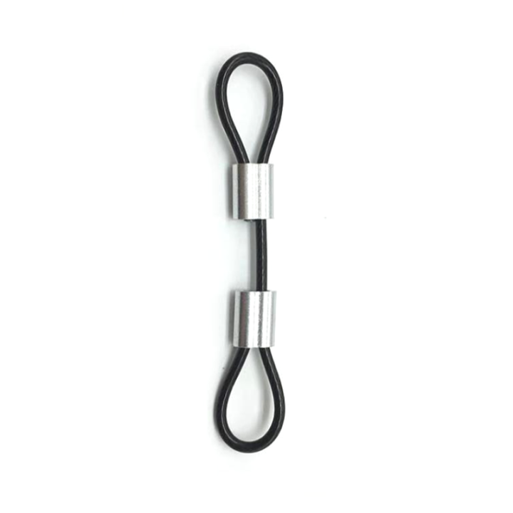 Multi-purpose Anti-theft Steel Wire Protective Customized Cable Size With Double Cord Loops