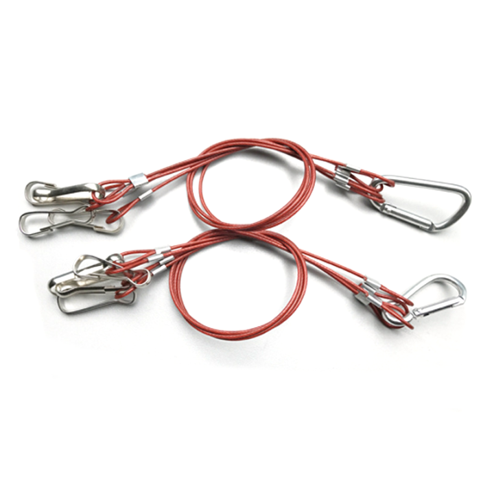 Customized Heavy Duty Uncoated Steel Cables Hanging Safety Wire Rope Assembly With Different End Fittings