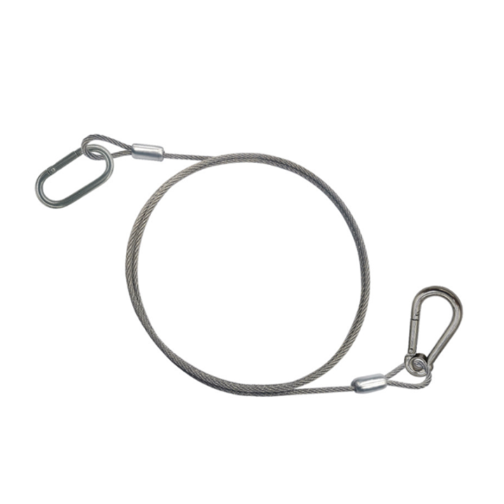 Customized Heavy Duty Uncoated Steel Cables Hanging Safety Wire Rope Assembly With Different End Fittings