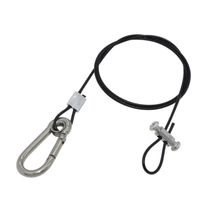 High Tensile OEM Custom Length And Clear Nylon Coated Steel Wire Rope With Adjustable Locks 