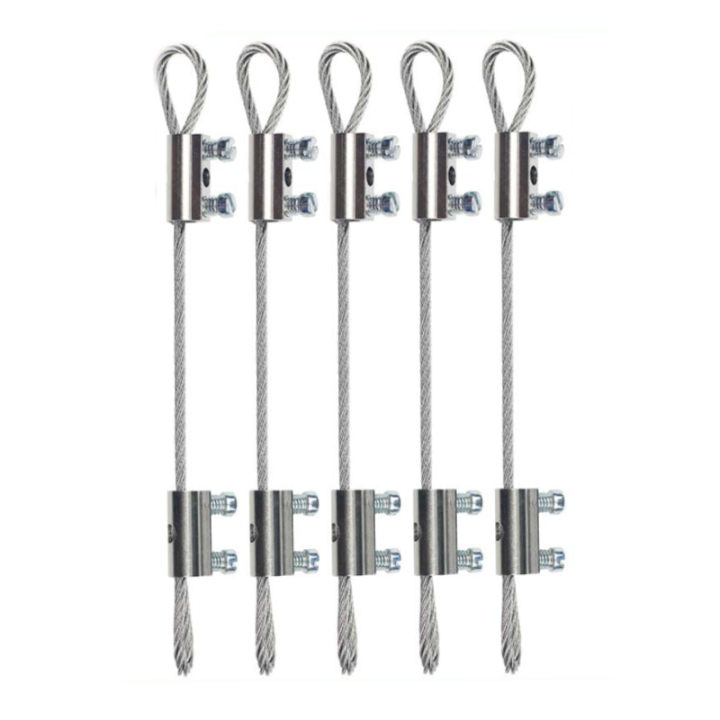 High Tensile OEM Custom Length And Clear Nylon Coated Steel Wire Rope With Adjustable Locks 