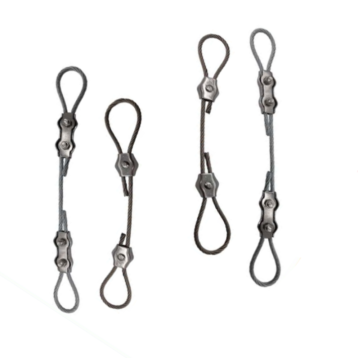 High Tensile OEM Custom Length And Clear Nylon Coated Steel Wire Rope With Adjustable Locks 
