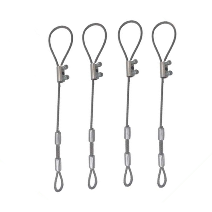 High Tensile OEM Custom Length And Clear Nylon Coated Steel Wire Rope With Adjustable Locks 