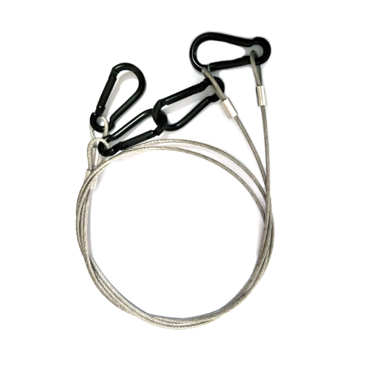 Customized Heavy Duty Uncoated Steel Cables Hanging Safety Wire Rope Assembly With Different End Fittings