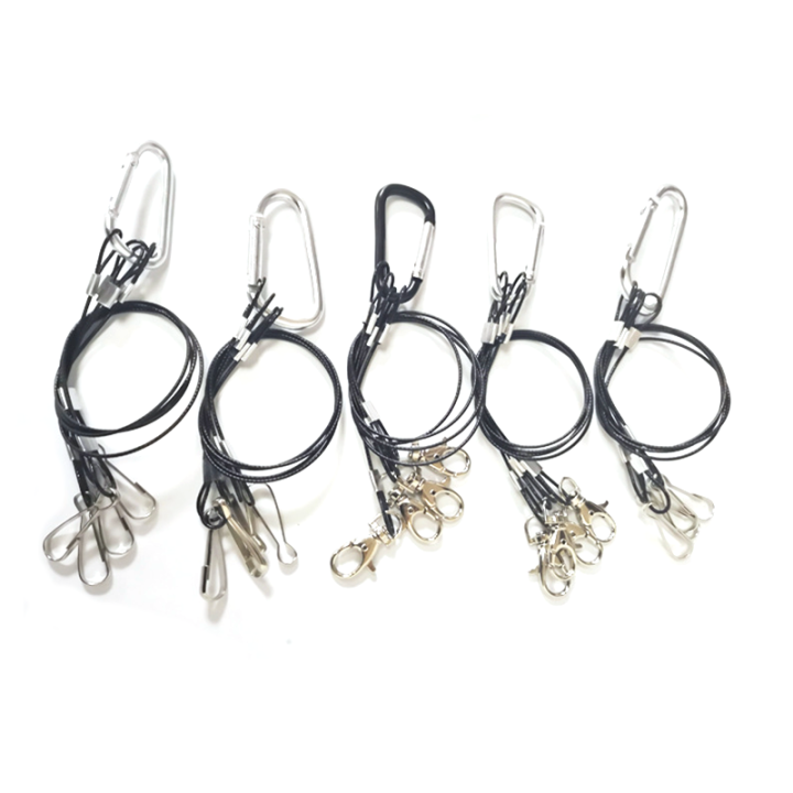 Customized Heavy Duty Uncoated Steel Cables Hanging Safety Wire Rope Assembly With Different End Fittings