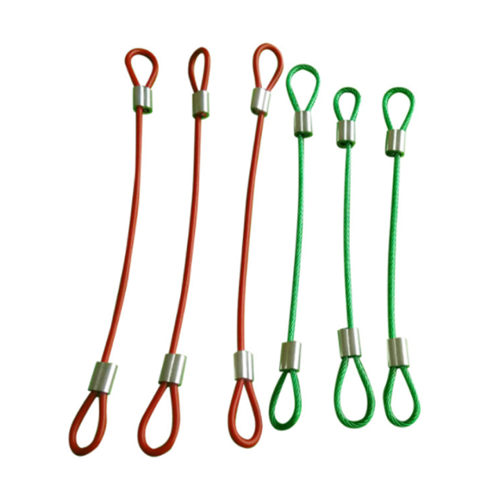 Multi-purpose Anti-theft Steel Wire Protective Customized Cable Size With Double Cord Loops