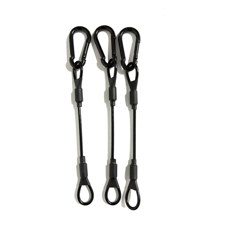 High Tensity Carabiner To Carabiner Custom Length Wire Cables For Hanging And Displaying System