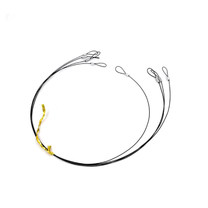 Custom Cut Length And PVC/Nylon Coated Bright 7x19 304 Stainless Steel Wire Ropes With Fittings