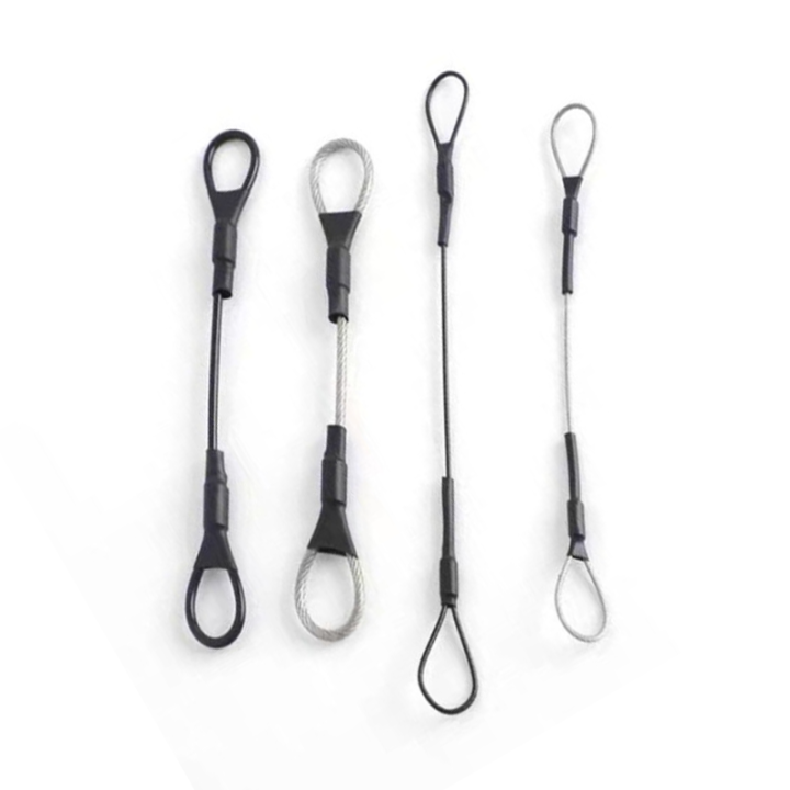 Multi-purpose Anti-theft Steel Wire Protective Customized Cable Size With Double Cord Loops