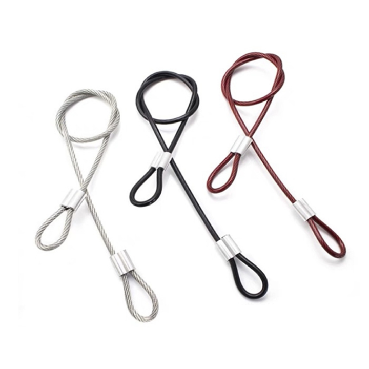 Custom Cut Length And PVC/Nylon Coated Bright 7x19 304 Stainless Steel Wire Ropes With Fittings