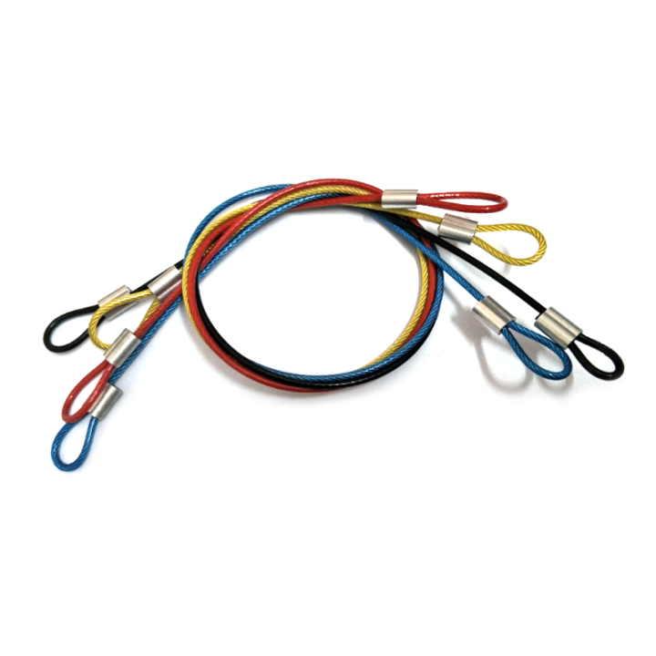 Custom Cut Length And PVC/Nylon Coated Bright 7x19 304 Stainless Steel Wire Ropes With Fittings