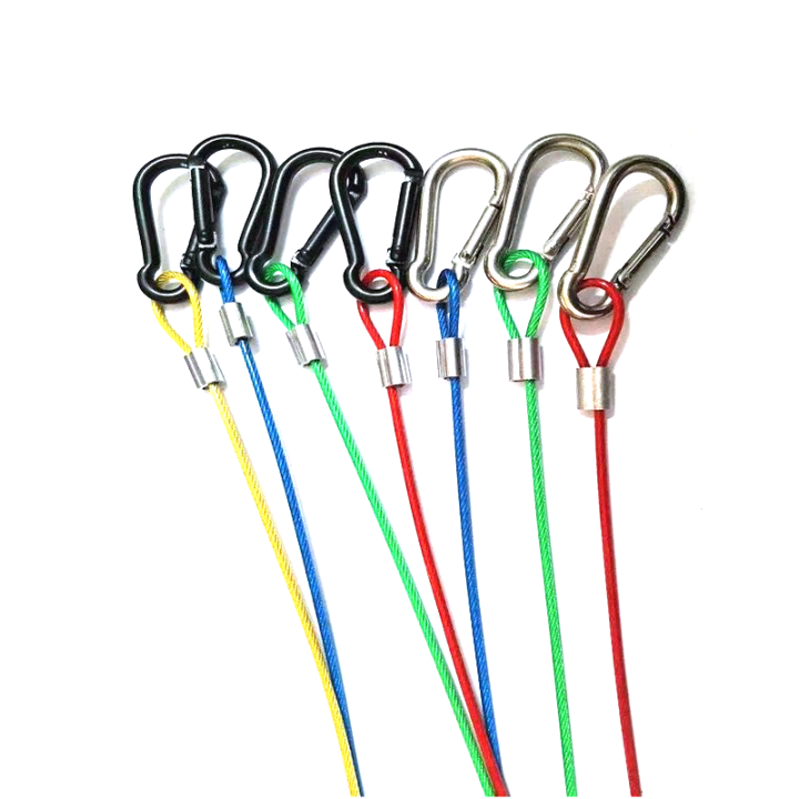 Colored Plastic Coated Steel Reinforced Loop End Wire Ropes Custom Steel Cable For Marine, Construction, Lifting