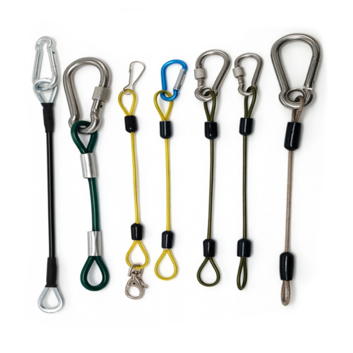 Colored Plastic Coated Steel Reinforced Loop End Wire Ropes Custom Steel Cable For Marine, Construction, Lifting
