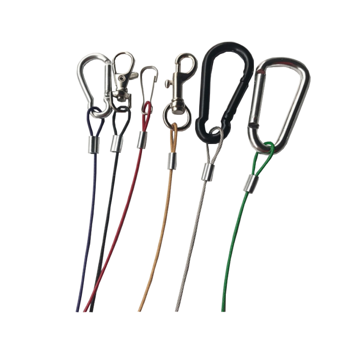 Colored Plastic Coated Steel Reinforced Loop End Wire Ropes Custom Steel Cable For Marine, Construction, Lifting