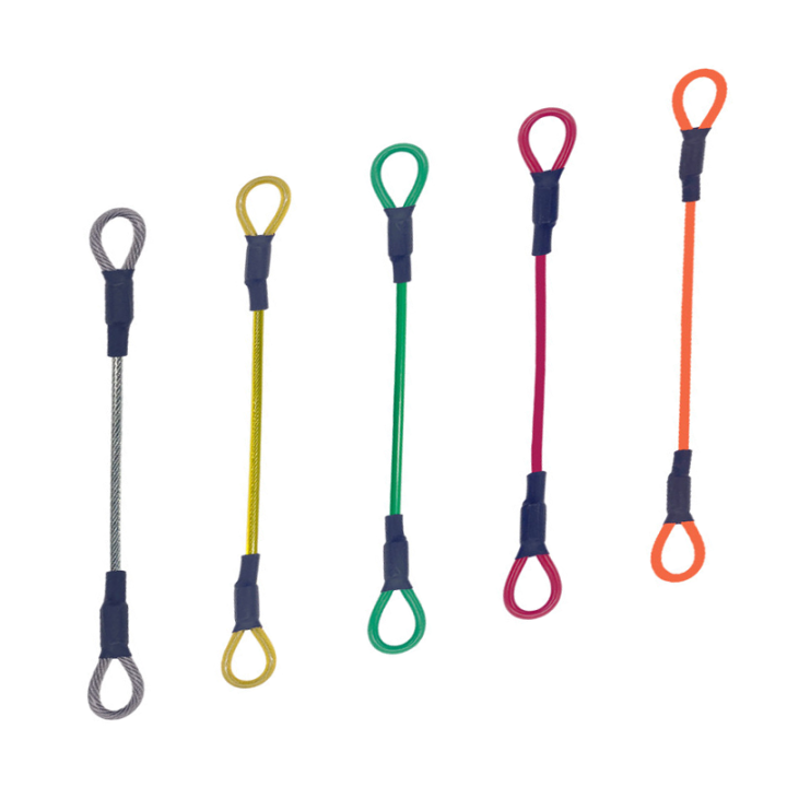 Colored Plastic Coated Steel Reinforced Loop End Wire Ropes Custom Steel Cable For Marine, Construction, Lifting