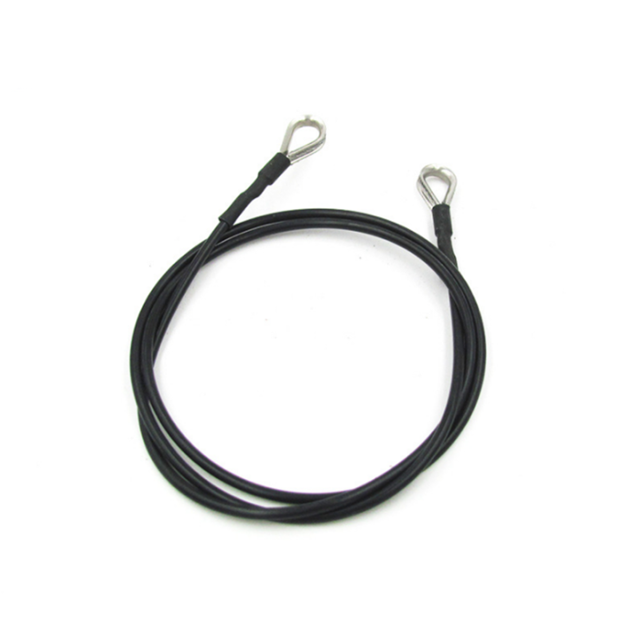 Custom Cut Length And PVC/Nylon Coated Bright 7x19 304 Stainless Steel Wire Ropes With Fittings