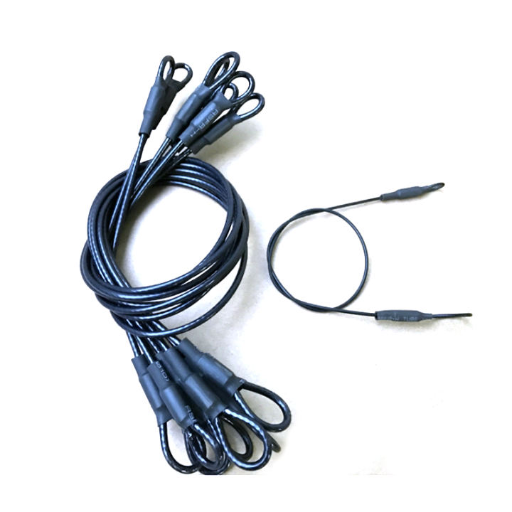 Custom Cut Length And PVC/Nylon Coated Bright 7x19 304 Stainless Steel Wire Ropes With Fittings